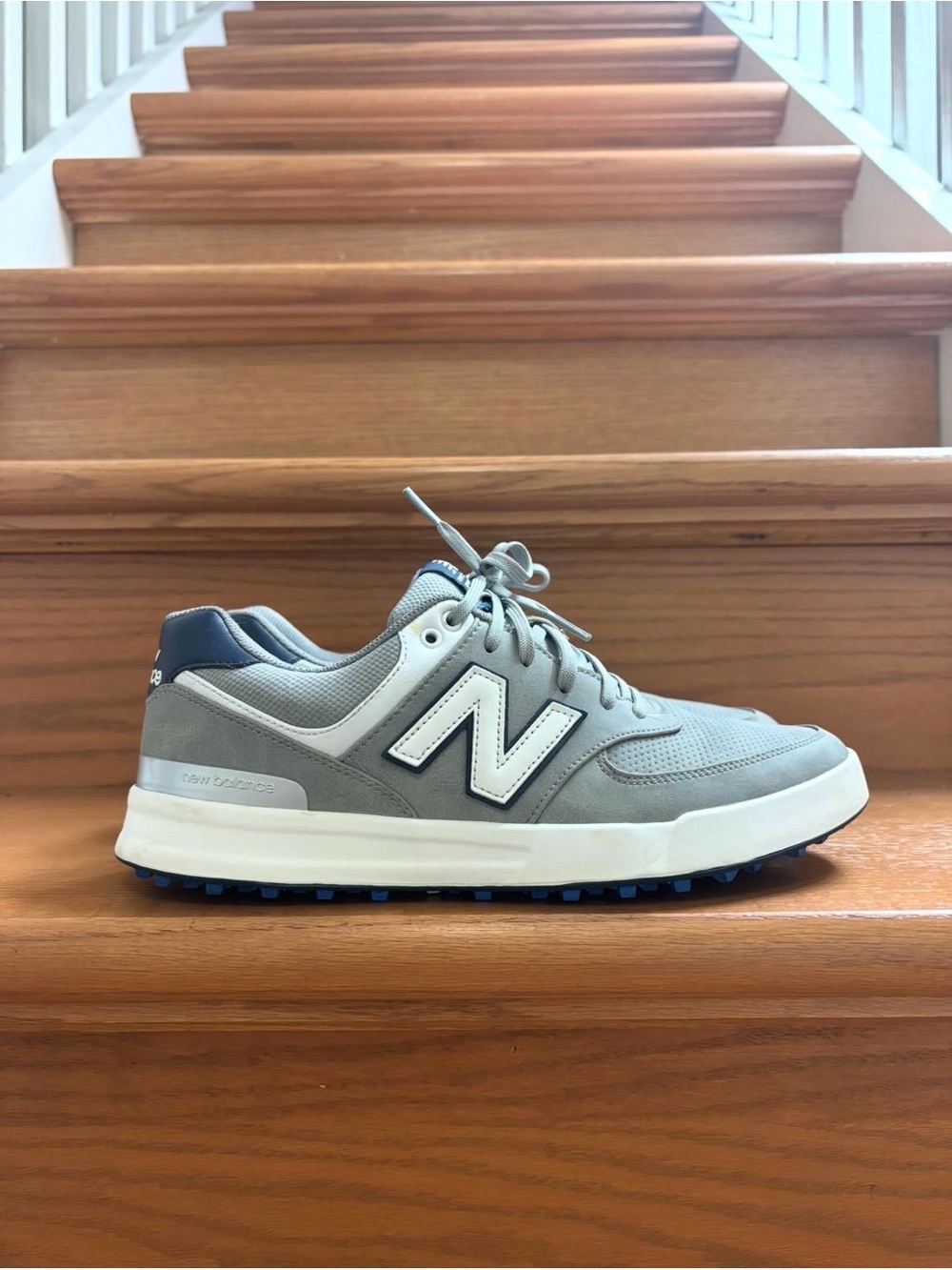 New Balance 574 Men's Grey Retro Spikeless Golf Shoes
